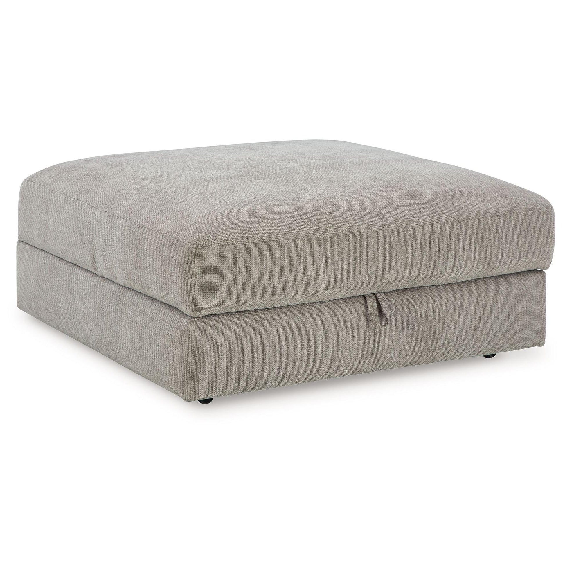 Aslan Court - Pebble - Ottoman With Storage
