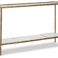 Ryandale - Console Sofa Table - Antique Brass Finish