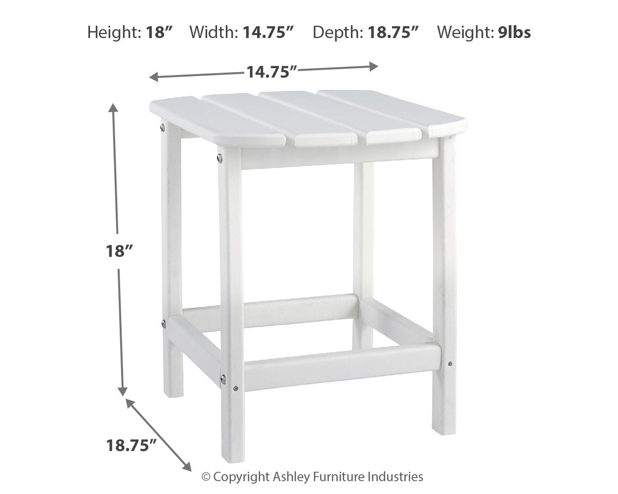 Sundown Treasure - Outdoor End Table - Fraser Furniture & Mattresses