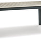 Mount Valley - Black / Driftwood - Rect Dining Table W/Umb Opt