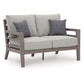 Hillside Barn - Gray / Brown - Loveseat W/Cushion