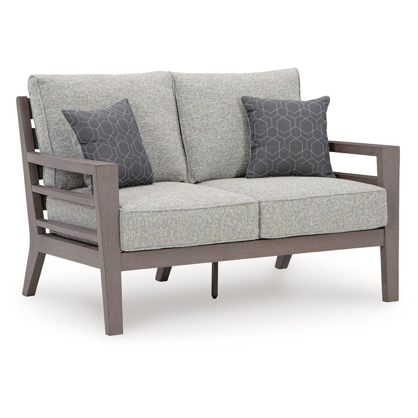 Hillside Barn - Gray / Brown - Loveseat W/Cushion