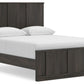 Shaehartin - Queen Panel Platform Bed - Dark Brown