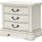 Arlendyne - Antique White - Three Drawer Night Stand