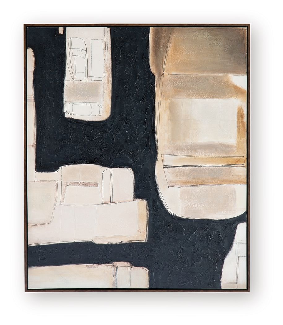 Feyville - Wall Art - Black / Brown / Cream - Fraser Furniture & Mattresses