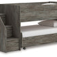 Frandern - Twin Over Twin Loft Bed - Gray