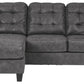 Venaldi - Gunmetal - Sofa Chaise