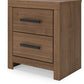Broachmyn - Two Drawer Night Stand - Fraser Furniture & Mattresses
