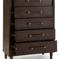 Dantenton - Five Drawer Chest - Merlot
