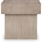 Jorlaina - Light Grayish Brown - Square End Table