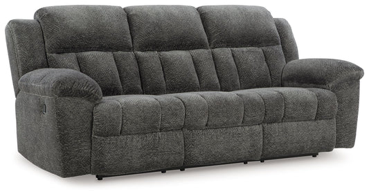 Frohn - Graphite - Reclining Sofa - Fabric