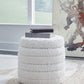 Duntler - Ivory - Storage Ottoman