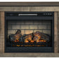 Trinell - TV Stand With Electric Fireplace - Brown