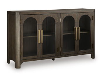 Radkin - Dining Room Server - Burnished Brown - Fraser Furniture & Mattresses