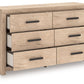 Sanginlane - Tan - Six Drawer Dresser