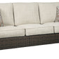 Paradise - Medium Brown - Sofa With Cushion