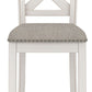 Robbinsdale - Upholstered Barstool (Set of 2) - Antique White - Fraser Furniture & Mattresses
