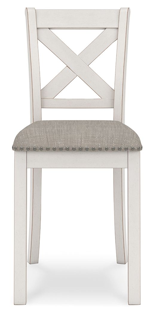 Robbinsdale - Upholstered Barstool (Set of 2) - Antique White - Fraser Furniture & Mattresses