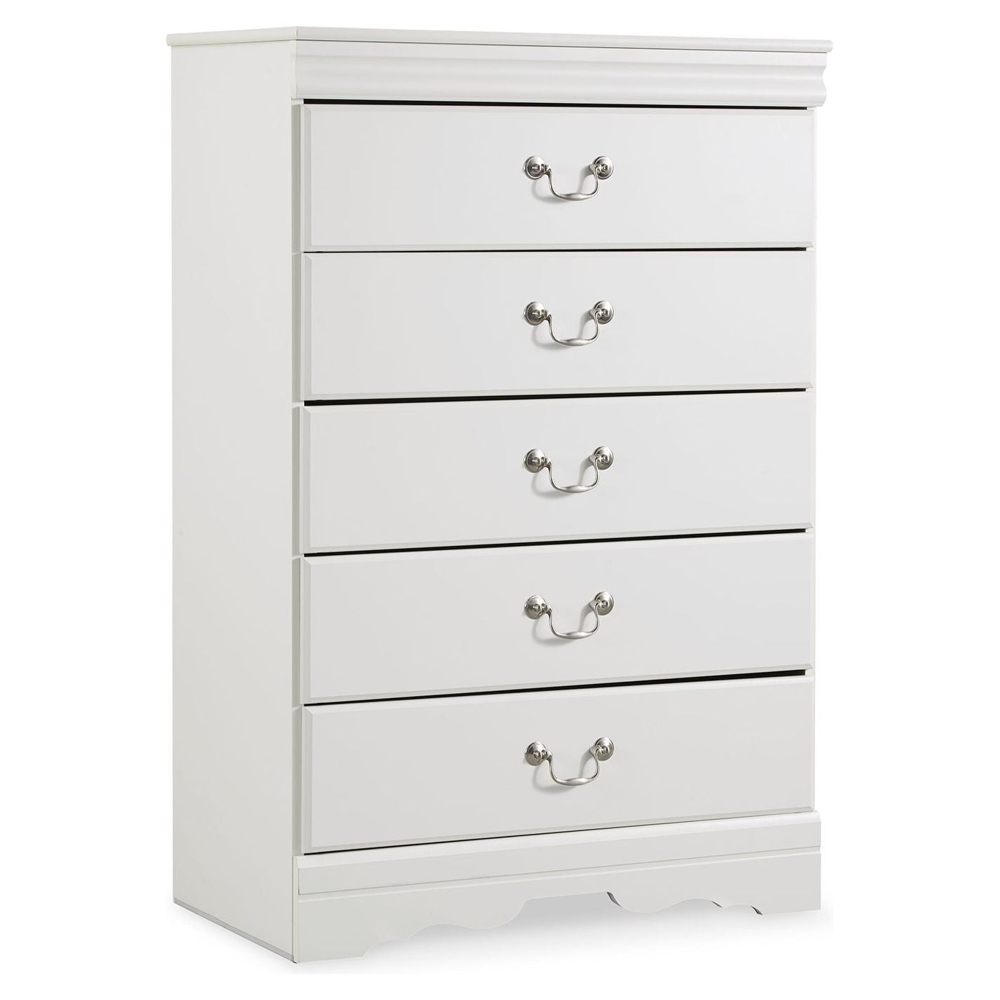 Anarasia - White - Five Drawer Chest