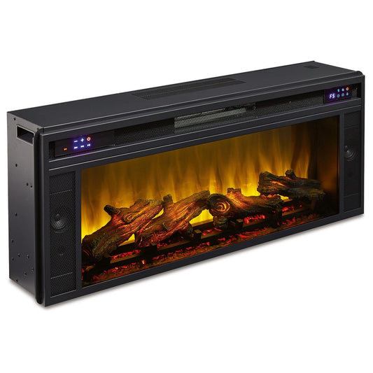 Entertainment - Black - Fireplace Insert - Rectangular