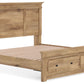 Makidern - Panel Storage Bed With Storage Footboard