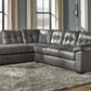 Fallston - Slate - Left Arm Facing Chaise 2 Pc Sectional