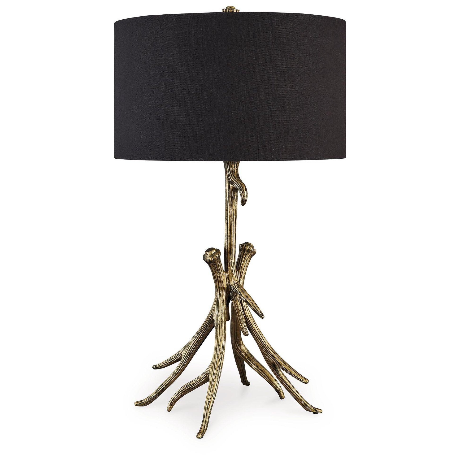 Josney - Antique Gold Finish - Metal Table Lamp