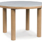 Sawdyn - Light Brown - Round Dining Room Table