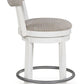Robbinsdale - Upholstered Swivel Barstool (Set of 2) - Antique White