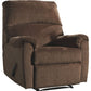 Nerviano - Chocolate - Zero Wall Recliner - Fabric