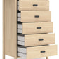 Cabinella - Tan - Five Drawer Chest