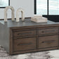 Kallenny - Brown / Gray - Square Cocktail Table