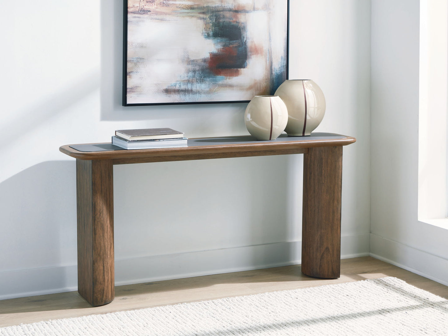 Dontayne - Sofa Table - Warm Brown - Fraser Furniture & Mattresses