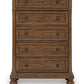 Zackaryn - Five Drawer Chest - Warm Brown