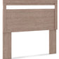 Flannia - Full Panel Headboard - Gray
