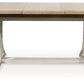 Shaybrock - Antique White / Brown - Rectangular Dining Room Extension Table