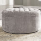 Carnaby - Linen - Oversized Accent Ottoman