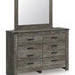 Frandern - Six Drawer Dresser