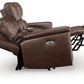 Bleckley - Power Reclining Loveseat With Console / Adjustable Headrest