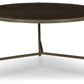 Doraley - Brown / Gray - Round Cocktail Table
