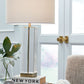 Teelsen - Clear / Gold Finish - Crystal Table Lamp