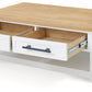 Ashbryn - White / Natural - Rectangular Cocktail Table