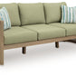 Serena Shores - Beige / Green - Sofa With Cushion