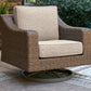 Laguna Heights - Swivel Lounge With Cushion - Beige