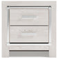 Altyra - Two Drawer Night Stand - White