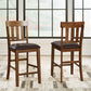 Ralene - Upholstered Barstool (Set of 2) - Medium Brown - Fraser Furniture & Mattresses