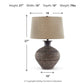 Magan - Metal Table Lamp  - Antique Bronze Finish - Fraser Furniture & Mattresses