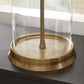 Gizeh - Glass Table Lamp - Clear / Gold Finish - Fraser Furniture & Mattresses
