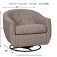 Upshur - Swivel Glider Accent Chair - Taupe