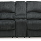 Draycoll - Dbl Reclining Loveseat W/Console - Fabric - Slate